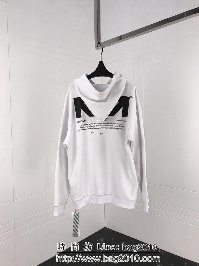 OFF Whitefor all系列 03支線 純棉帽衫 情侶款 ydi1267